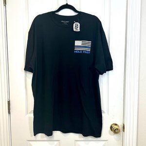 Hold Fast Police Flag Short Sleeve T-Shirt 2X -NEW